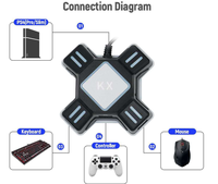 Adaptador de teclado y ratón USB, convertidor de ratón para n-switch/Xbox One/PS4/PS3