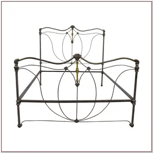 Customized high-end iron art bed double bed, modern 1.8m iron bed, 1.5