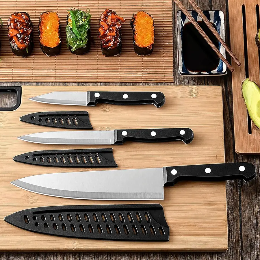 2023 Novo Produto Conjunto De Faca De Aço Inoxidável Multifuncional Kitchen Chef Knife Set