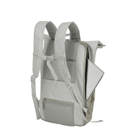 Tas Ransel Laptop Bisnis Custom 15.6" Kompatibel PC Anti Air Poliester Motif Huruf Ritsleting 20-39L Unisex Lengkung