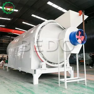 Peanut Corn Continuous Condenser Tumble Cocopeat Rotary Coal Slime Drum Dryer For Salt Lumber Dry Oven
