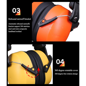 2024 सबसे ज्यादा बिकने वाली व्यक्तिगत सुरक्षा सुरक्षा सुनवाई सुरक्षा के लिए इलेक्ट्रॉनिक शोर कमी हेडफ़ोन - Product Image 4