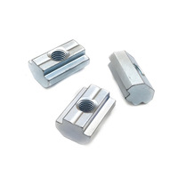Écrou à rainure en T en acier au carbone galvanisé zingué standard européen M3 M4 M5 M6, écrou coulissant pour profilés en aluminium série 4040/4080/8080
