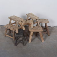 Tabourets pour bébés en bois, décorations d'intérieur chinoises traditionnelles, vintage, rustiques et récupérées, vente en gros