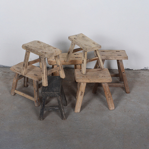 Tabourets pour bébés en bois, décorations d'intérieur chinoises traditionnelles, vintage, rustiques et récupérées, vente en gros - Product Image 3