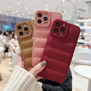 Capa de celular lisa com jaqueta, proteção de silicone macia à prova de choque para iphone 13 pro max 13 12 11 pro xs max x xr 8 plus