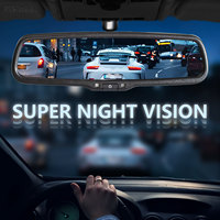 5 inch Full HD 2K & 1080P Dual Lens Auto Video Recorder Achteruitkijkspiegel Dashcam BSD ADAS Loop Recording 1 Jaar Garantie