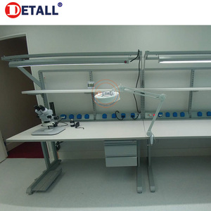 Detall Metal Steel Frame Factory Foldable ESD <strong>Worktable</strong> with Industrial L Shape Table Leg - Product Image 4