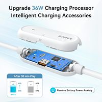 Câble de liaison de 5 m (16 pieds) avec port de charge pour Meta Quest 3/3S/Pico 4 PCVR/SteamVR. Câble de liaison USB 3.0 vers USB C 5 Gbps Super Rapide