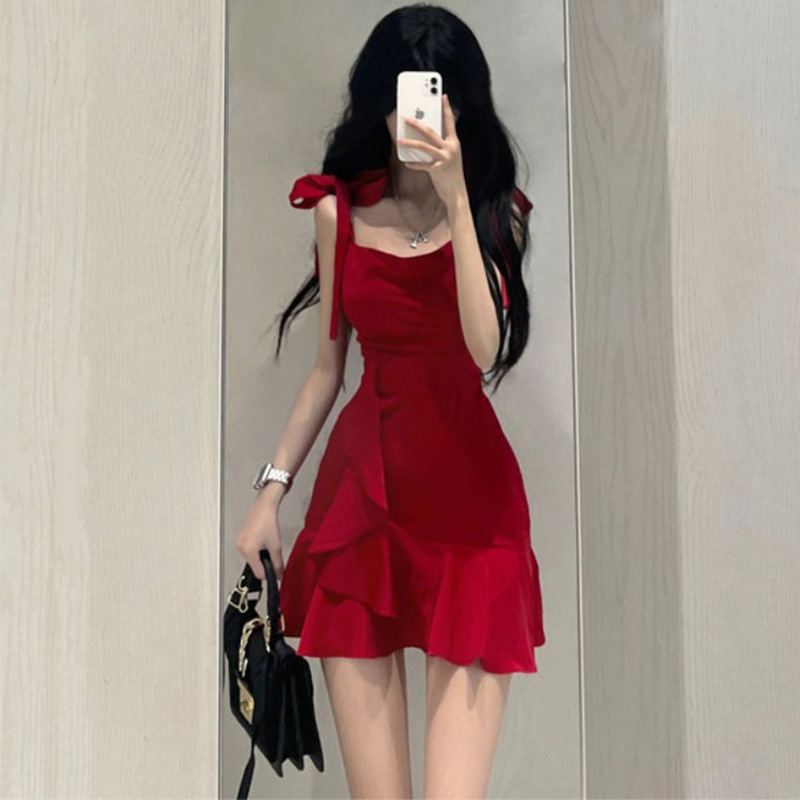 basketball jersey dress USA Basketball Jersey Dress Red Satin - Sporty Streetwear #1 main image 0