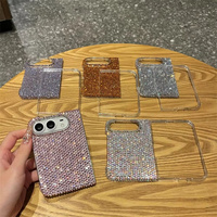 Étui de téléphone de luxe à écran plein, avec paillettes, diamants et strass, pour iPhone Duo, protection antichoc, coque brillante pour iPhone 18 Duo