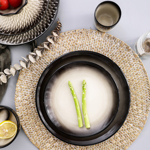 <span class=keywords><strong>Service</strong></span> de table en céramique au design vintage avec dégradé de couleurs personnalisé / Services de table en porcelaine de style japonais pour le dîner - Product Image 3