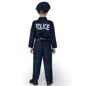 Disfraz de Juego de Roles de Profesiones para Niños, Uniforme Azul Marino, Gorra, Cinturón, Accesorios de Juguete, Unisex, Halloween, Día de las Profesiones - Product Image 4