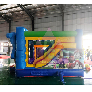 Tuần tra thương mại Paw Inflatable Bouncer Dog unisex trò chơi ngoài trời Inflatable nhà bị trả lại với trượt cho trẻ em - Product Image 3