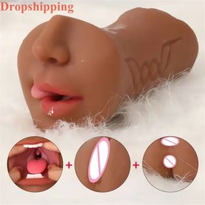 شحن بالإسقاط لعبة استمناء للرجال 3 في 1 لعبة واقعية للجنس الفموي لعبة استمناء للرجال - Product Image 1