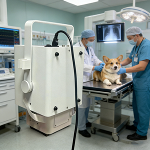 Sistema Portátil de Rayos X Digital Veterinario <span class=keywords><strong>DR</strong></span>, Máquina de Rayos X Ligera con Generador de Alta Frecuencia de 5.6kW, 8kW Opcional - Product Image 5