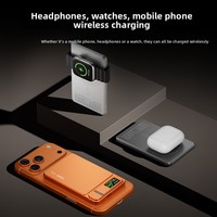 Power Bank Stand Pengisian Daya Magnetik Nirkabel 20W dengan Layar TFT Warna Alloy Baru untuk Baterai Eksternal, Grosir Lintas Negara