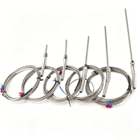 Sonde de température à détection de température, thermocouple PT100, capteur de température de type K, fil métallique blindé