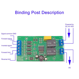 DC 6V 12V 24V DC moteur avant et arrière contrôleur 20A courant élevé avec carte de commande de levage de pilote de relais de limite P0 - Product Image 2