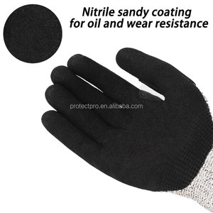 Guantes antiimpacto TPR Guantes resistentes a cortes recubiertos de arena de nitrilo Guantes de seguridad en el trabajo en stock Venta caliente - Product Image 5