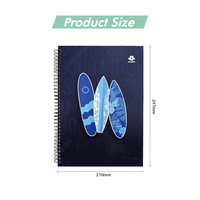 Carnet de notes de luxe personnalisé avec logo, couverture souple spirale, format A4, papier offset 70 g/m², cahier d'exercices, cadeau d'entreprise exécutif