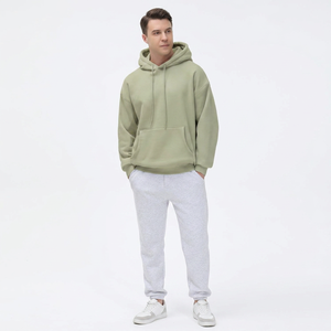 Sudadera con Capucha y Bordado de Logotipo Personalizado para Hombre, Corte Holgado, Manga Larga, Hombros Caídos, para Invierno - Product Image 1