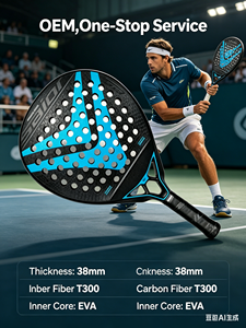 <span class=keywords><strong>Raquette</strong></span> de padel professionnelle <span class=keywords><strong>Victor</strong></span> de haute qualité avec noyau en mousse EVA et design de filet pour joueurs professionnels - Product Image 1