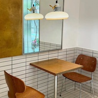 Mobilier de restaurant minimaliste italien, mobilier de café, tables et chaises de café pour pâtisserie et bistro