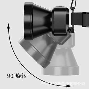 Lampe frontale LED rechargeable Sharp Leopard 10W, ultra-lumineuse et haute intensité, pour la randonnée et l'escalade en extérieur - Product Image 4