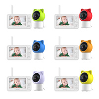 Nouvelle caméra de surveillance pour bébé avec écran 5 pouces, caméra intelligente Full HD 2MP, détection des pleurs et de la température/humidité du bébé, moniteur intérieur WiFi, portée de 200 m