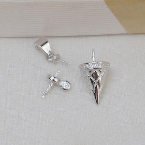 จี้เงินแท้ S925 รูปตุ๊กตาหิมะ ประดับมุกคู่ สำหรับผู้หญิง แฟชั่น DIY อุปกรณ์ทำเครื่องประดับ 7-13 มม. - Product Image 2