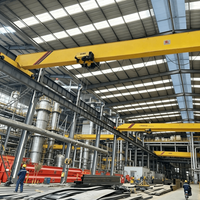 Grue à poutre simple de 10 tonnes pour la manutention de marchandises en entrepôt, équipement de levage stable pour usine de fabrication