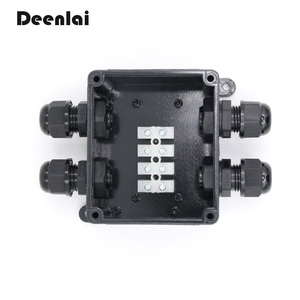 Deenlai FSH714 Caja de conexiones de 4 vías resistente <span class=keywords><strong>a</strong></span> la intemperie con terminales para la conexión de 3 polos Fase neutra y <span class=keywords><strong>cable</strong></span> de <span class=keywords><strong>tierra</strong></span> - Product Image 5