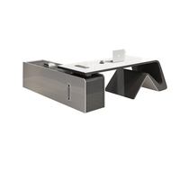 Nouveau design Table de directeur général Table de bureau de direction italienne Bureau assis debout Ensembles de bureau de direction pour PDG