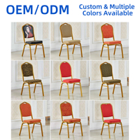Chaises empilables en métal de qualité commerciale, durables, pour hôtels, restaurants, mariages, banquets, maisons, bureaux et hôpitaux