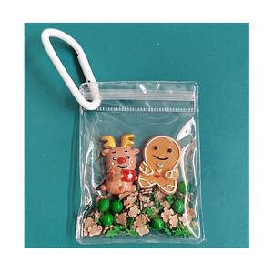 10 pz portachiavi portachiavi con ciondoli natalizi in resina portachiavi natalizi carini portachiavi per mobili ciondolo <span class=keywords><strong>gioielli</strong></span> regalo che trovano bracciale fatto a mano - Product Image 2