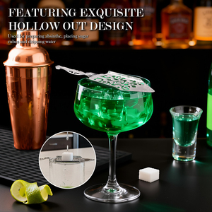 Ensemble d'ustensiles de bar en acier inoxydable 304 pour l'<span class=keywords><strong>absinthe</strong></span>, <span class=keywords><strong>cuillère</strong></span> à <span class=keywords><strong>absinthe</strong></span>, ustensiles à cocktails pour la maison, <span class=keywords><strong>cuillère</strong></span> à <span class=keywords><strong>absinthe</strong></span> amère, verre à boire, filtre à cuillères - Product Image 3
