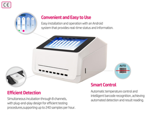 High Quality Compact 8 Independent Channel Fluorescence Immunoassay <strong>Analyzer</strong> for Hospital <strong>Laboratory</strong> and <strong>Clinic</strong> <strong>Use</strong> - Product Image 3