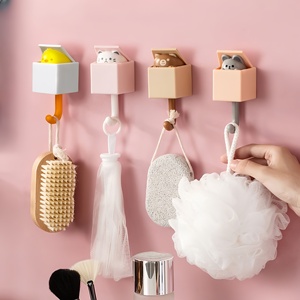 Ganchos <span class=keywords><strong>de</strong></span> dibujos animados Gravedades Inducción Ganchos decorativos Estantes <span class=keywords><strong>de</strong></span> almacenamiento para llaves Paraguas Toallas Ganchos adhesivos - Product Image 3