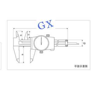 0-150 / 200 / 300*0.01 calipers kỹ thuật số Vernier Caliper Vernier Caliper thép không gỉ đóng kim loại trường hợp 0-150 / 200 / 300mm - Product Image 2