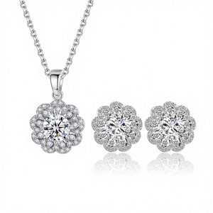 Plated Trendy Earrings & Necklace Set for Women-Gift Engagement Party Accessories - Product Image 4