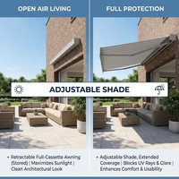 Auvent rétractable motorisé de luxe de qualité supérieure avec protection UV pour piscine d'hôtel et abri de pluie