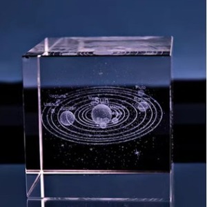 Chất lượng cao trong suốt 3D Pha Lê Cube pha lê trang trí nội thất bài viết sáng tạo Glass Cubes pha lê trang trí nội thất - Product Image 2