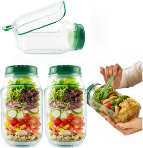 Conteneurs de préparation portables Chinagama <span class=keywords><strong>pour</strong></span> l'extérieur, pots à salade, pots Mason avec ouverture latérale - Product Image 6