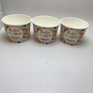 Bol et gobelet en papier jetables de style esthétique pour plats à emporter, avec couvercle auto-adhésif double film imperméable et écologique, fournis par les fabricants - Product Image 2