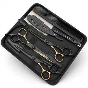Ciseaux de cheveux professionnels de 6 pouces en acier inoxydable lames tranchantes poignée ergonomique pour Salon barbier maison coupe de cheveux styliste outil 1001 - Product Image 6