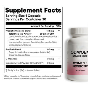 Probiyotikler kadınlar için uygun 50 milyar CFU 6 çeşitli suşlar kadın probiyotik kapsül takviyeleri, sindirim sağlığını teşvik - Product Image 2