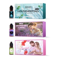 Kit d'huiles essentielles aromathérapeutiques personnalisables de 10 ml, solubles dans l'huile, 100 % pures, écologiques, pour la beauté, désodorisant pour la maison, le bureau et les voyages