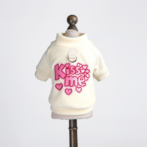 Nouveaux vêtements d'automne/hiver pour petits chiens, chiots et chats - chemises roses à col rond, chaudes, confortables et mignonnes. - Product Image 5