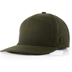 Cooling Trucker <b>Hat</b> Mesh Back <b>Flat</b> Bill Performance Cap Waterproof Breathable Fitted <b>Hat</b> for Men - Product Image 1